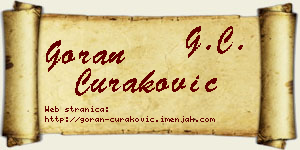 Goran Curaković vizit kartica